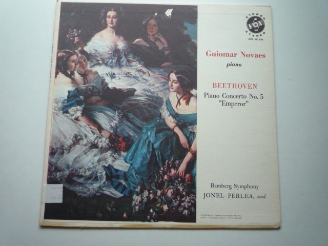 WK73 米VOX盤LP ベートーヴェン/ピアノ協奏曲第5番 ノヴァエス/ペルレア/バンベルクSO スピーカーレーベル拍卖