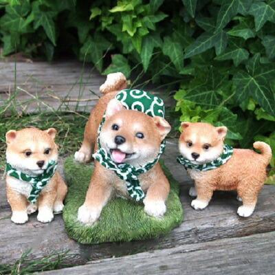 犬の置物 柴旅親子3品セットA N13474・1555657 柴犬 いぬ イヌ 動物 オーナメント ガーデン オブジェ 庭 雑貨拍卖