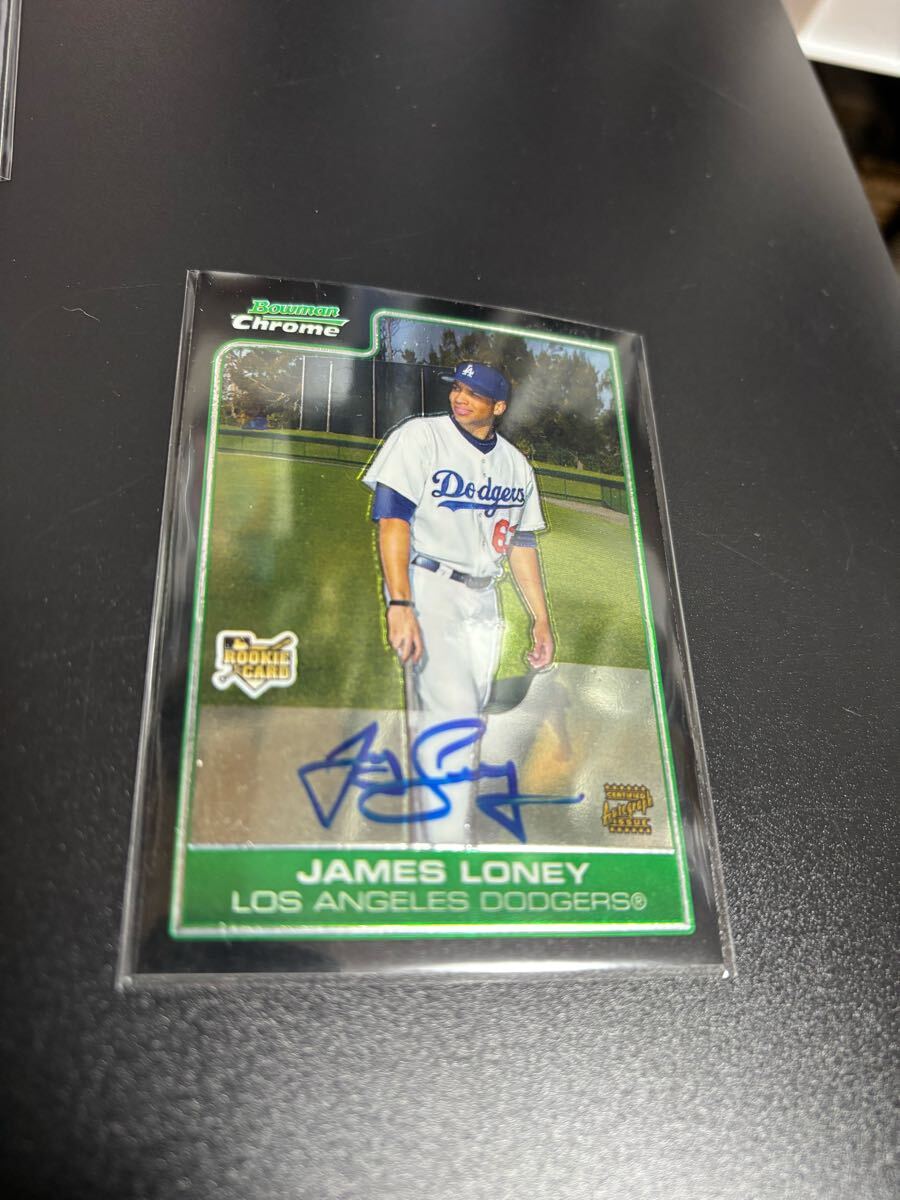LONEY 直筆サインカード auto 検 Topps BOWMAN crome stadium BBM epoch signature autograph DUNRUSS archives Dodgers ドジャース拍卖
