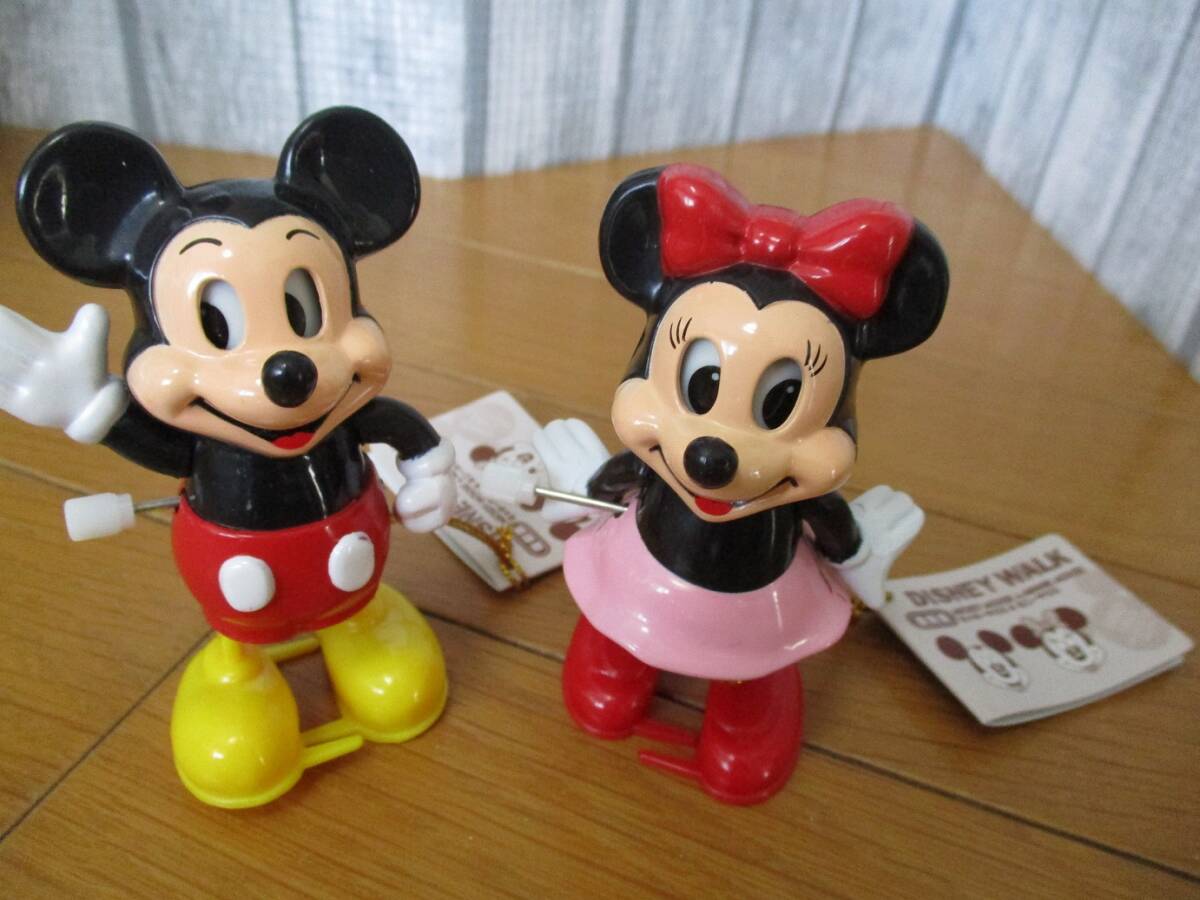 レア ディズニーストア 復刻版 ミッキー ミニー ゼンマイ DISNEY WALK ディズニーウォーク拍卖