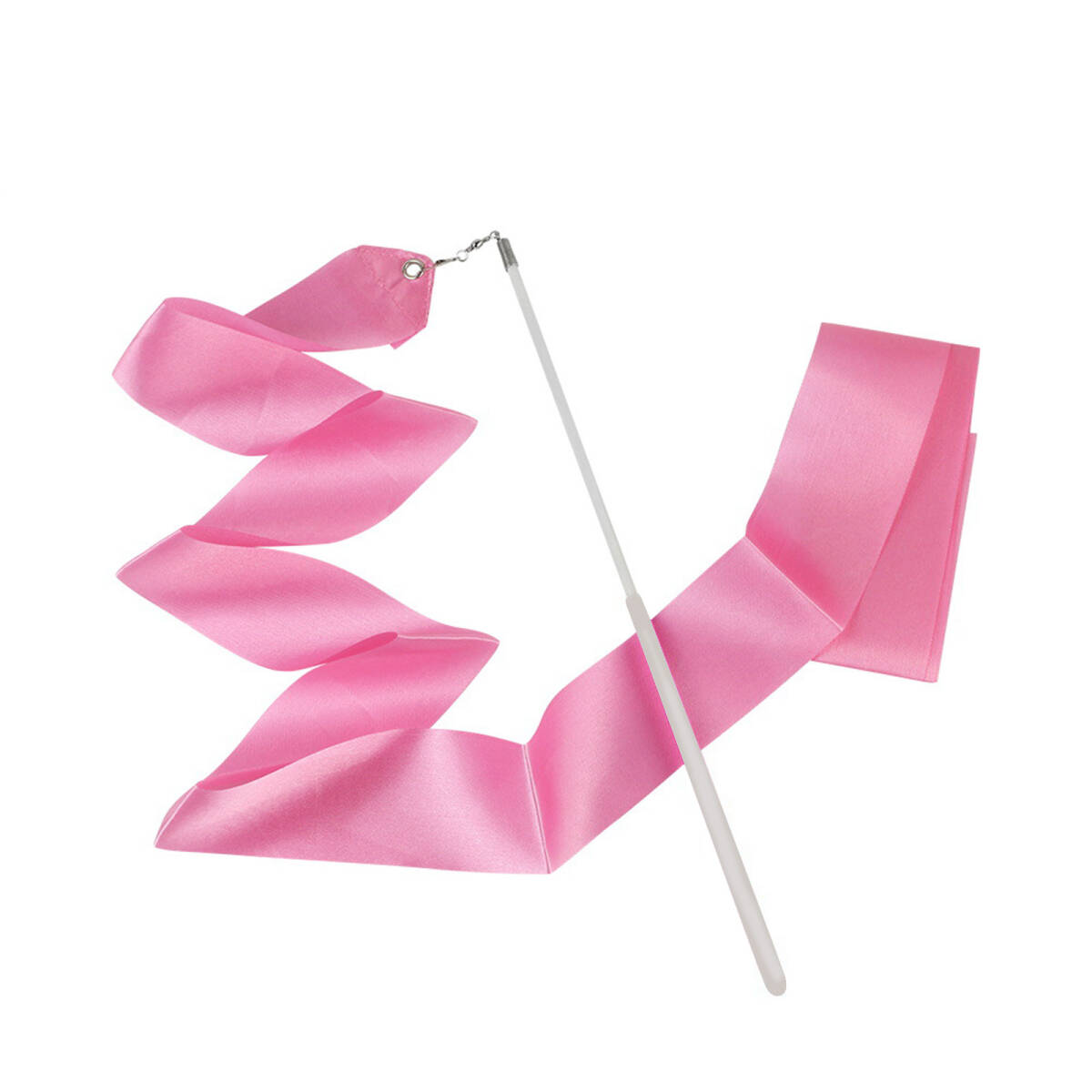 新体操リボン ダンス リボン 棒付きリボン バレエリボン 演出道具 体操用具 子供用スポーツ (ピンク);J546;拍卖