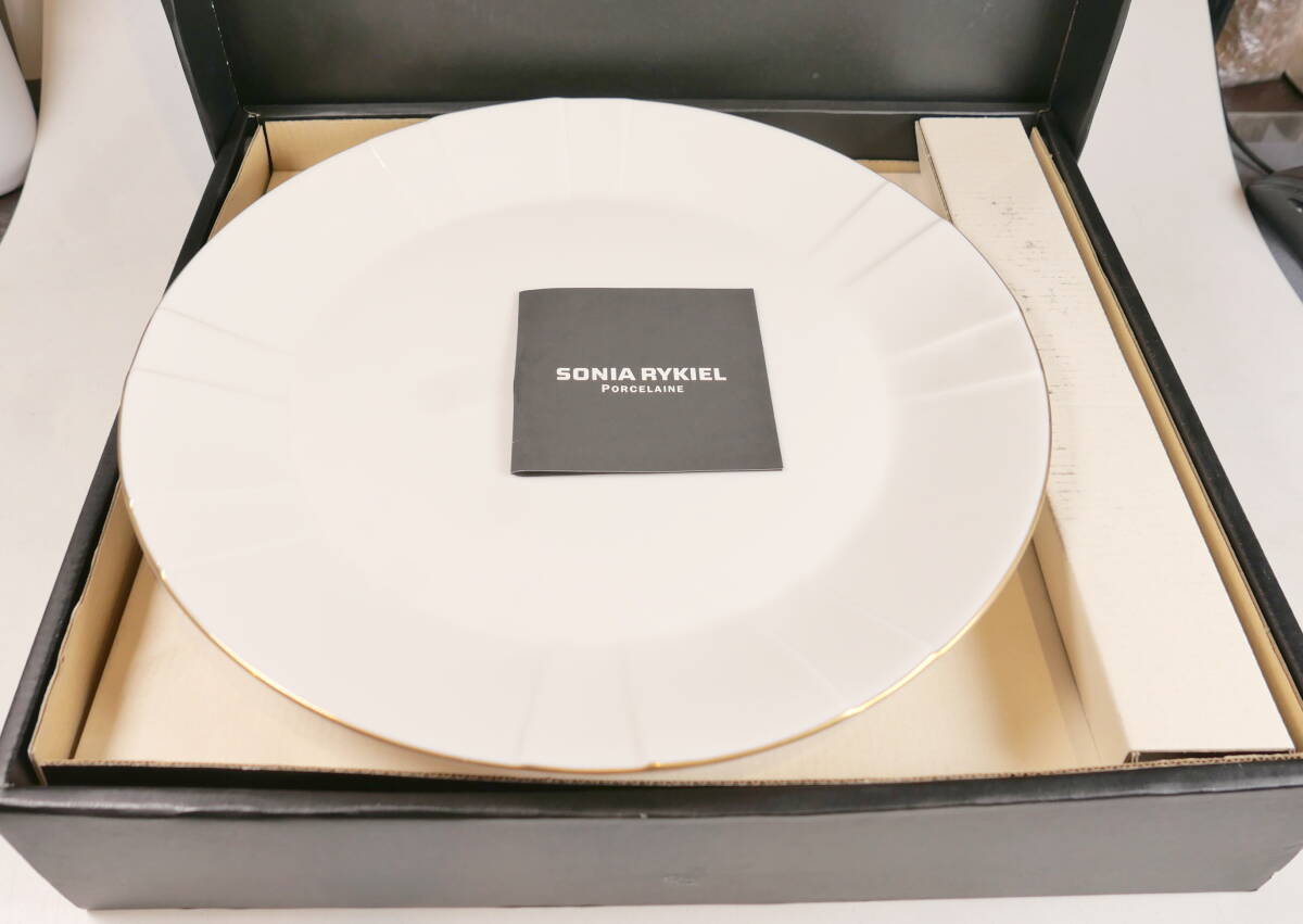 未使用★SONIA RYKIEL PORCELAINE ソニア リキエル ブランシェ ベリーセット 大径27cm 小径15cm拍卖