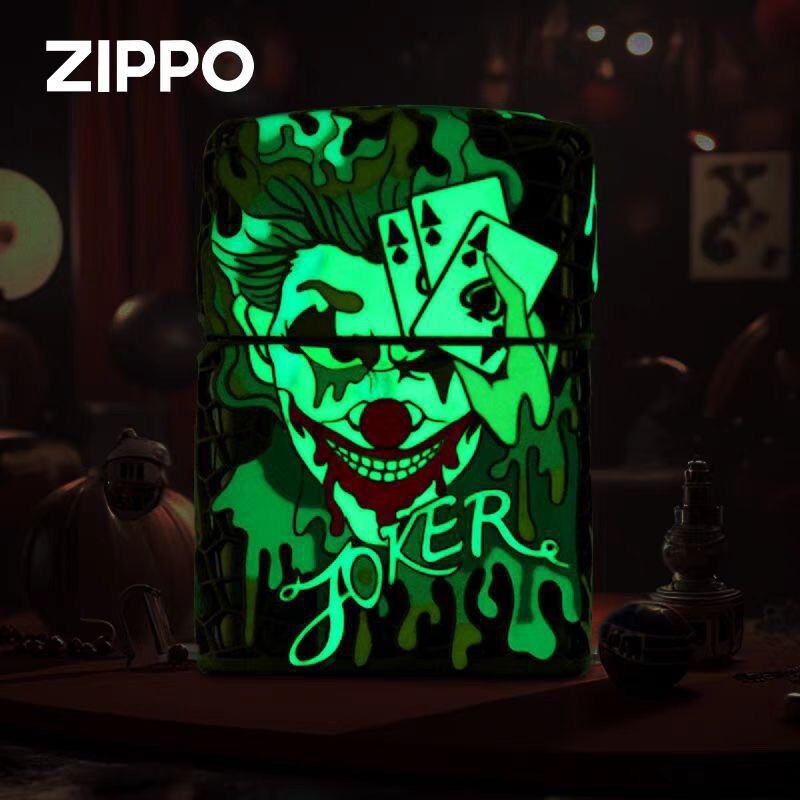 1円 未使用 zippo 夜光のピエロ ライターZippo 喫煙グッズ ジッポー オイルライター 真鍮製 新品拍卖