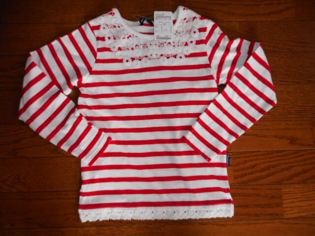 ☆新品 moujonjon 長袖Tシャツ 130 ☆拍卖