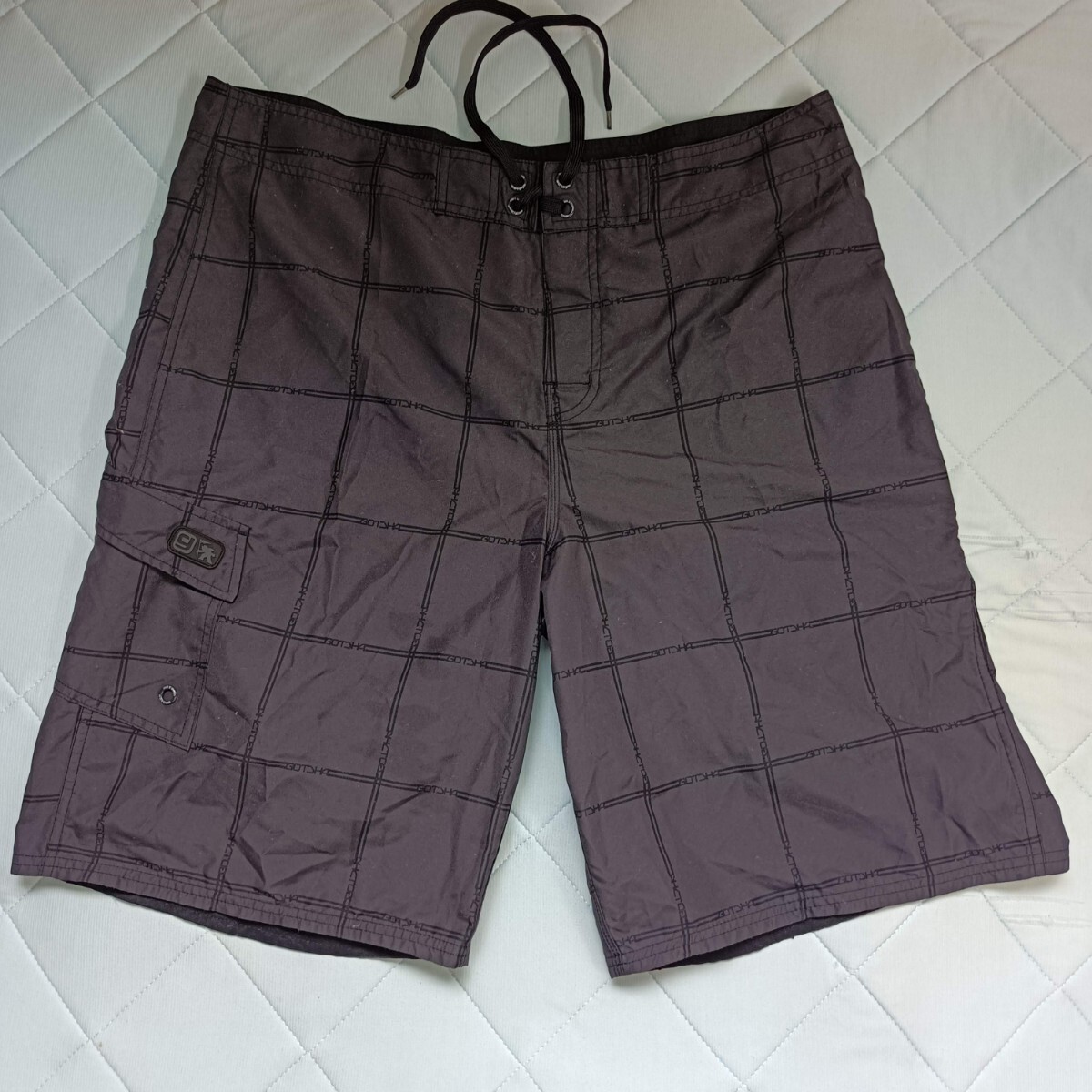 『送料無料』◆サーフパンツ GOTCHA ガッチャ ◆黒色 サイズ 38 胴囲96-103cm 総丈58cm拍卖