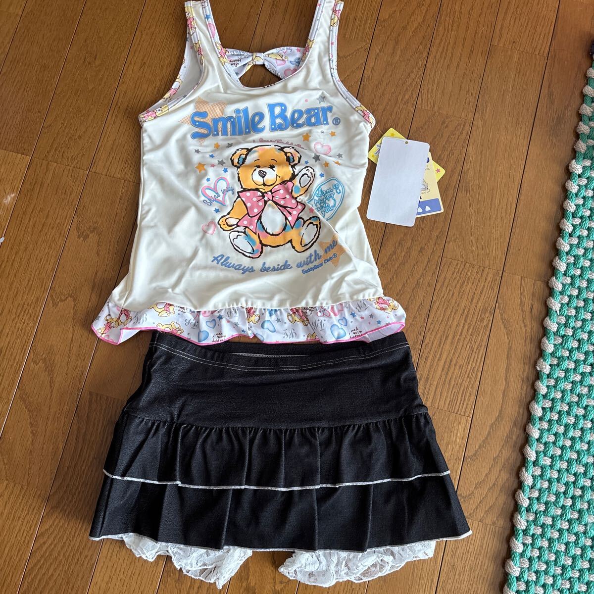 水着 セパレート 150㎝ 女の子 くまちゃん柄拍卖