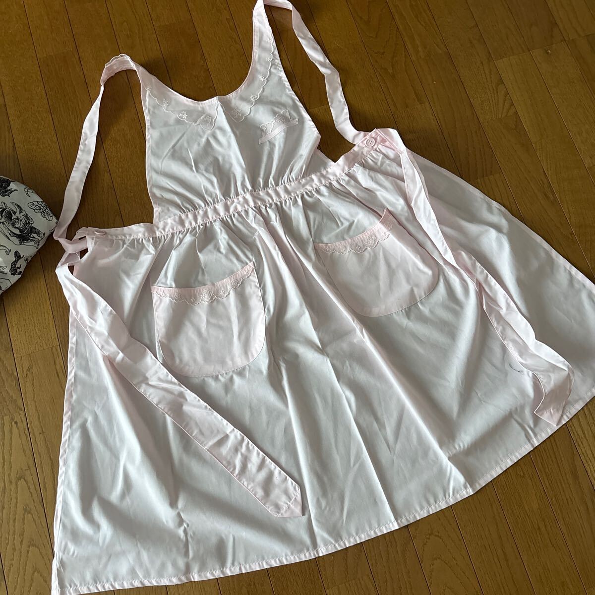 千趣会 エプロン 未使用 ピンク レトロ拍卖