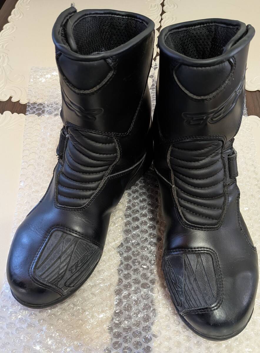 ライディングブーツ バイク ブーツ 黒 24.5cm US6 EU39 拍卖