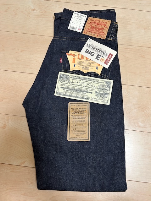 【未使用】バレンシア工場製 Levi's リーバイス 501XX 501 0003 W31 L36 デッドストック 1955年モデル アメリカ USA製 未洗い糊付き拍卖