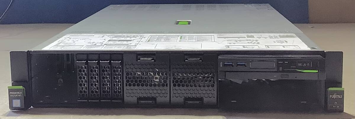 S70710302 FUJITSU LIMITED PRIMERGY RX2520 M5 1点 (ヒートシンクx1基、450w電源ユニットx1基搭載)【通電OK】071027拍卖
