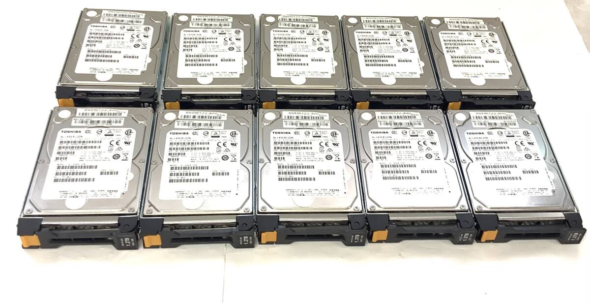 S7072932 TOSHIBA 1.2TB SAS 10K 2.5インチ HDD 10点【中古動作品、複数出品】071024拍卖