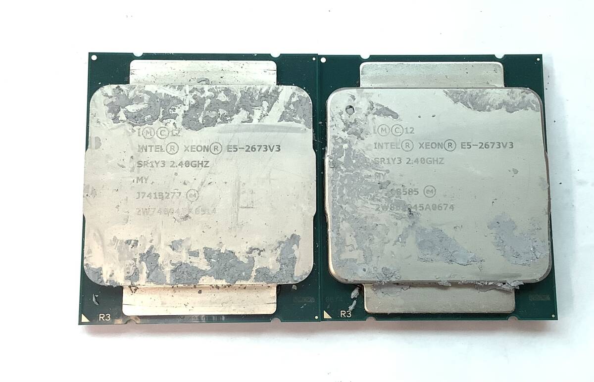 S7070230 INTEL XEON E5-2673V3 2.40GHz CPU 2点【中古動作品】071007拍卖