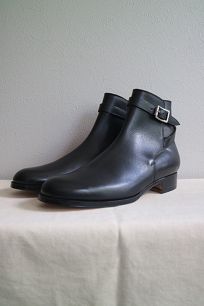 【5】forme fm-108 / Jodhpur フォルメ ジョッパーブーツ イタリア製カーフレザー ブラック 拍卖