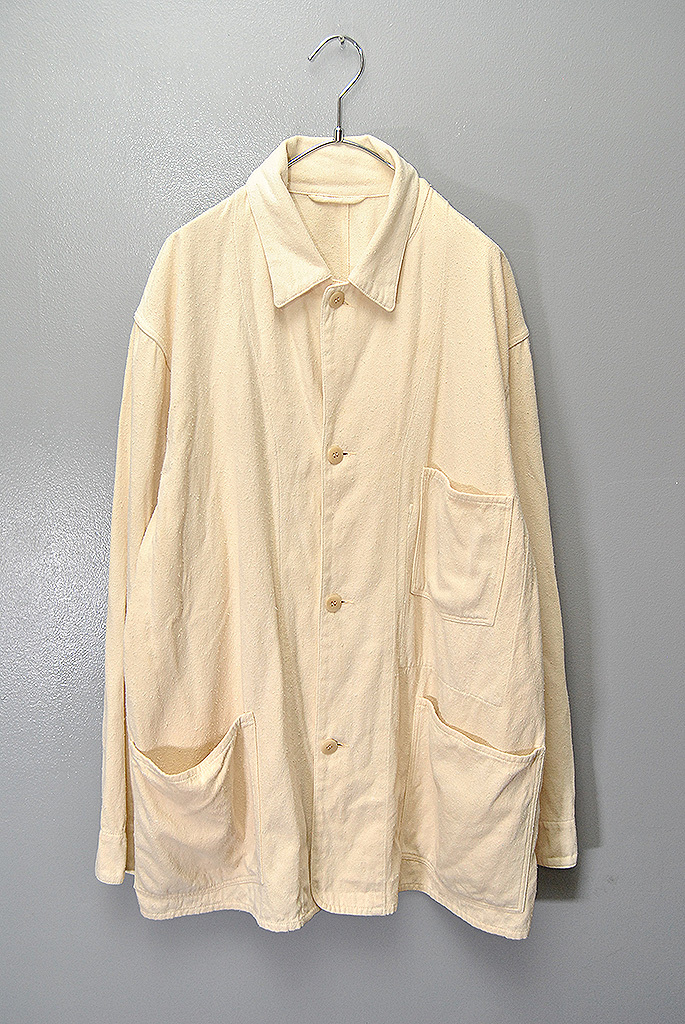 COMOLI シルク 1938 ジャケット コモリ 24SS エクリュ 3拍卖