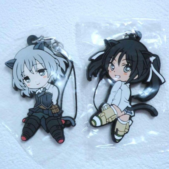 【未開封】■ストライクウィッチーズ2 ラバーストラップ 2種 フランチェスカ/サーニャ■拍卖