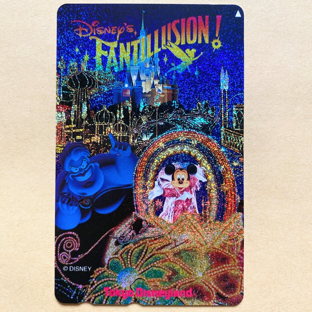 【未使用】 ディズニーテレカ 50度 ミッキーマウス Disney’s FANTILLUSION! 東京ディズニーランド ホログラム拍卖