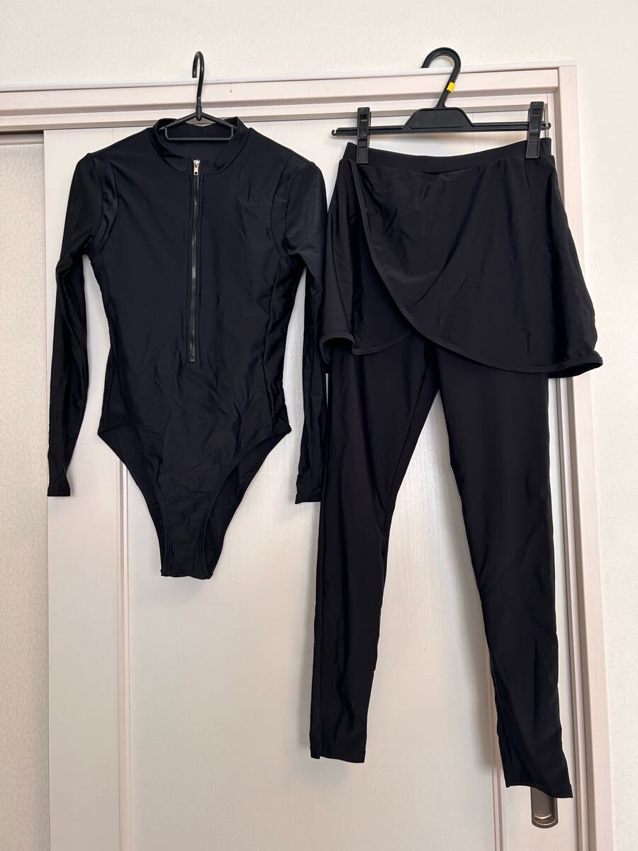 ラッシュガードセット☆黒☆未使用品S拍卖