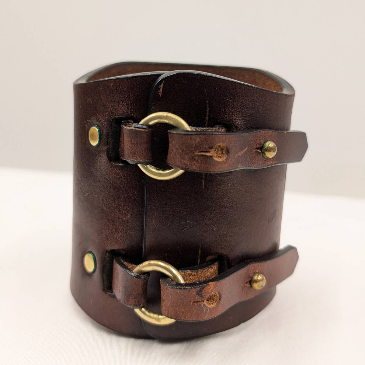 【布袋付き】FUMIKA UCHIDA フミカウチダ レザーバングル 2016SS KINDNEY BANGLE ブラウン アクセサリー 【O】拍卖