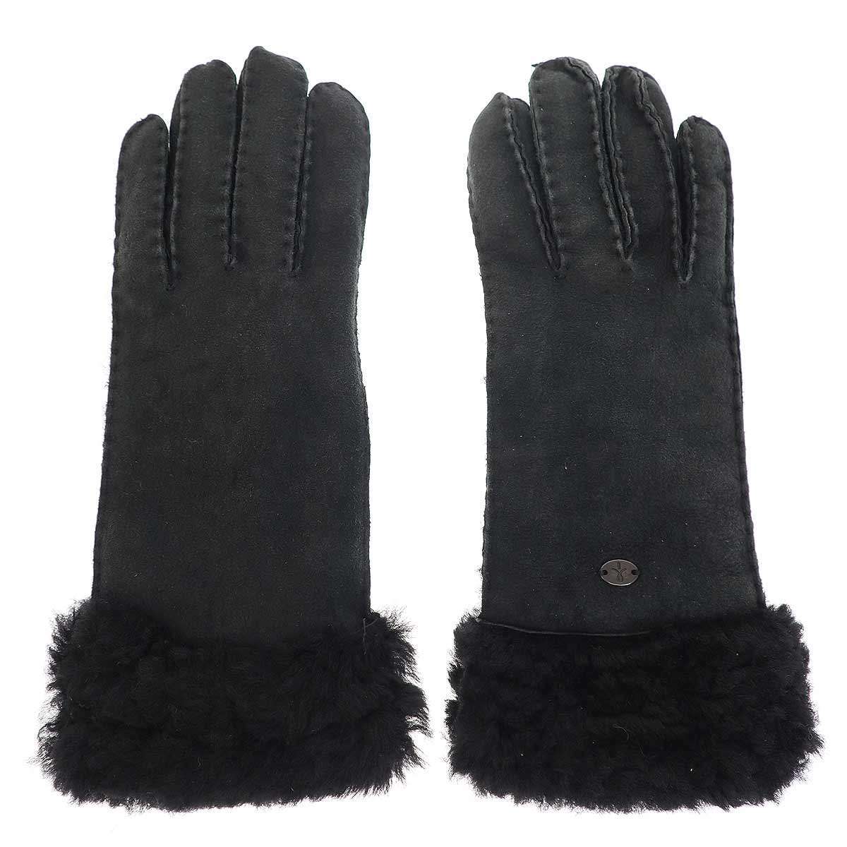 EMU AUSTRALIA エミュー オーストラリア ムートングローブ 手袋 ブラック XS/S ITKW4YMAO2PS拍卖