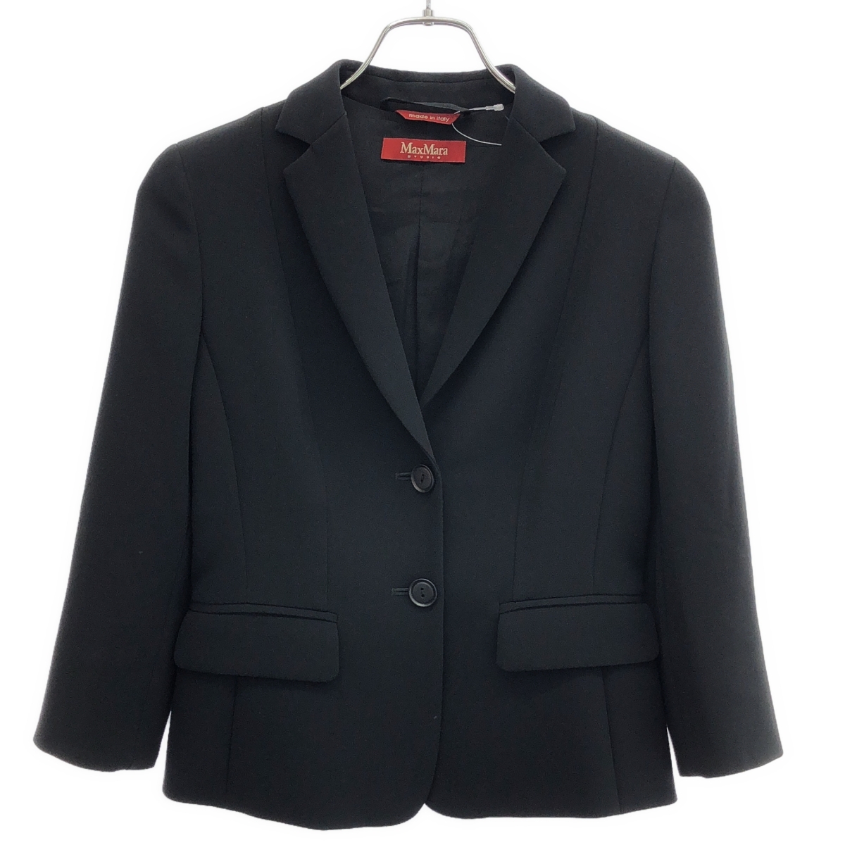 Max Mara Studio マックスマーラ ステュディオ 2Bテーラードジャケット 60410567 ブラック 38 ITGASOXG170O拍卖