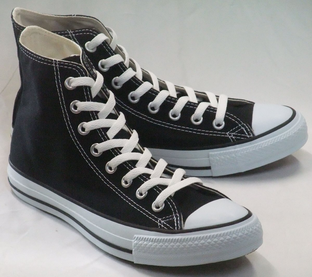 送料無料 CONVERSE CANVAS ALL STAR HI ブラック 26.0cm コンバース キャンバス オールスター ハイカット スニーカー 定番 人気No.1カラー拍卖