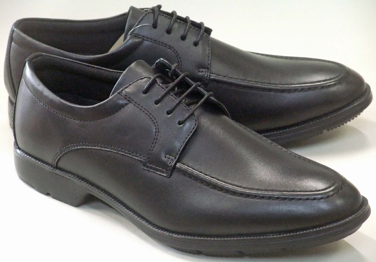 送料無料 アシックス商事 TEXCY LUXE 7773 本革 軽量 Uチップ ビジネスシューズ ブラック 25.0cm テクシー リュクス拍卖