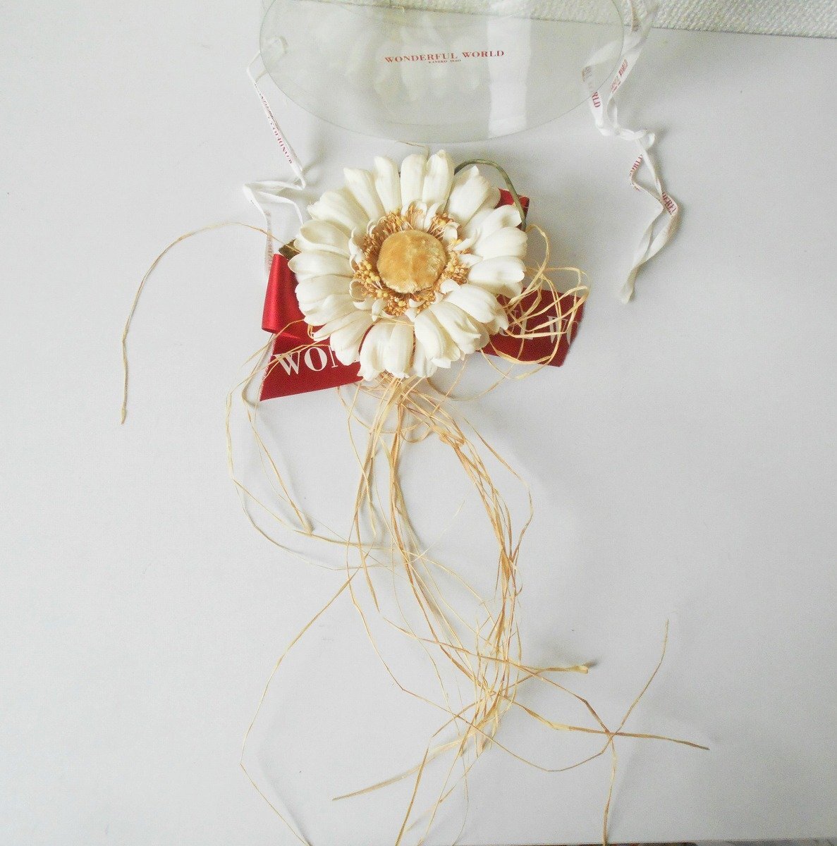ワンダフルワールド WONDERFUL WORLD カネコイサオ KANEKO ISAO コサージュ 藁付き リボン付拍卖