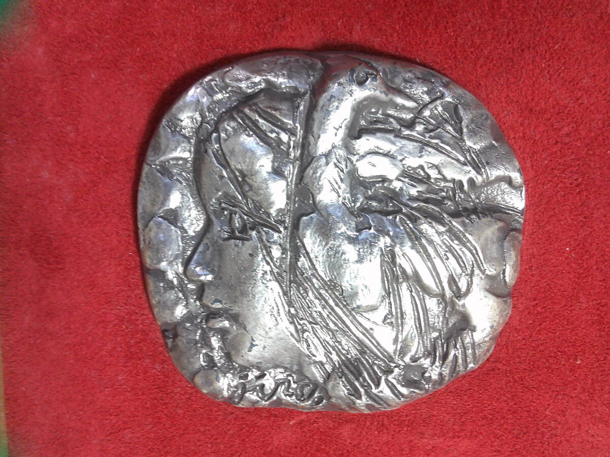 蛭田二郎、芸術院会員・「女の横顔」・ブロンズレリーフ拍卖