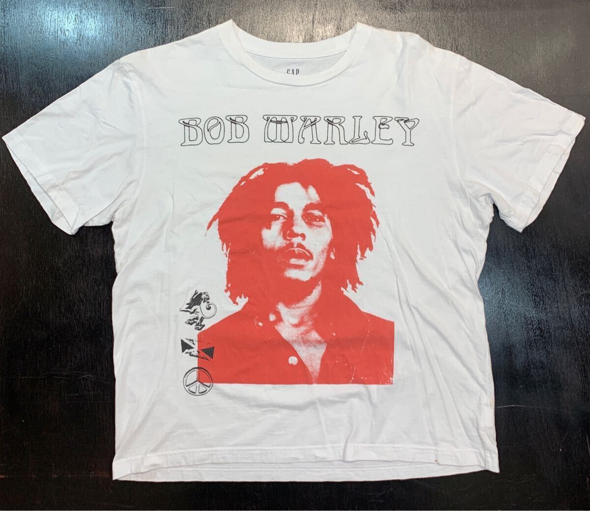 GAP X BOB MARLEY プリント Tシャツ ギャップ ボブマーリー レゲエ REGGAE ROCK Tee ロックT拍卖