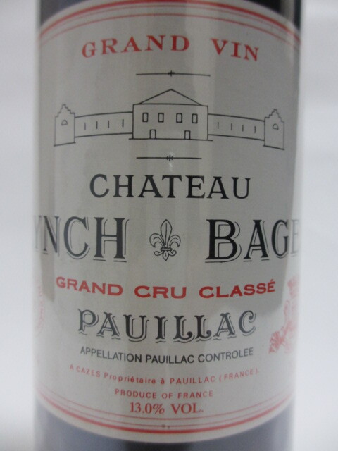 1994年 ③ シャトー ランシュ・バージュ《ポイヤック・5級》【750ml】拍卖