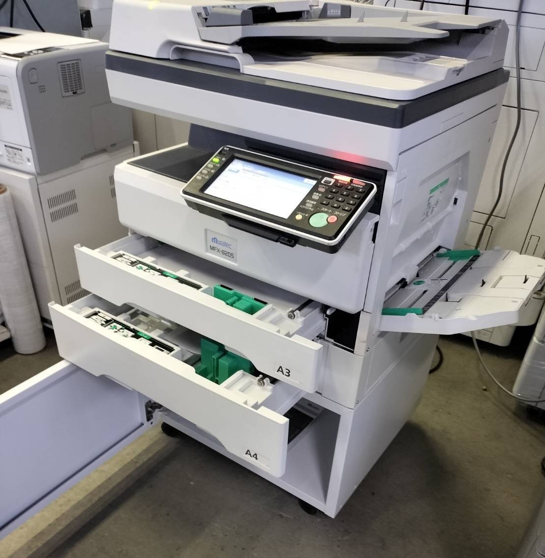 訳アリ特価■印字19720枚!muratec MFX-8205 /A3モノクロデジタル複合機/2段/ プリンタ コピー FAX カラースキャナー取説CD【E0603M1BH】拍卖