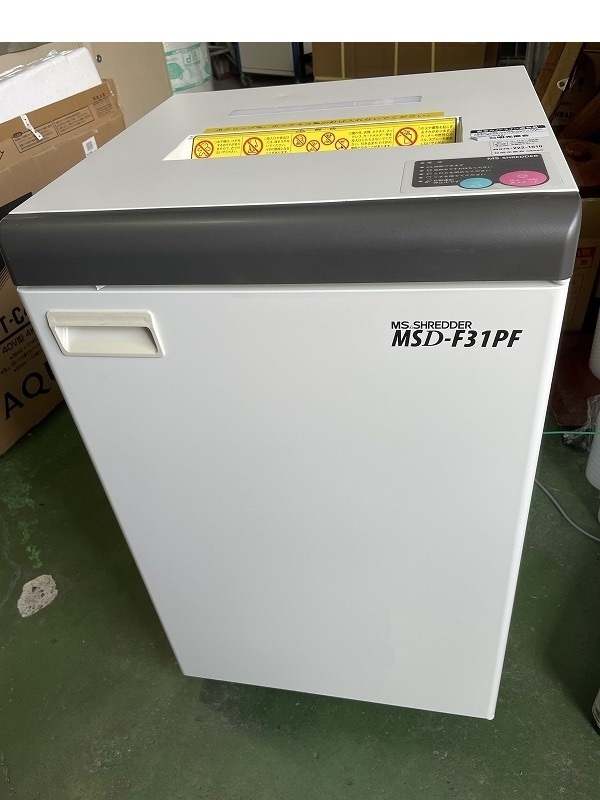 T△明光商会 業務用 A3対応 シュレッダー MSシュレッダー MSD-F31PF 動作確認済 【B0117K1AK】拍卖