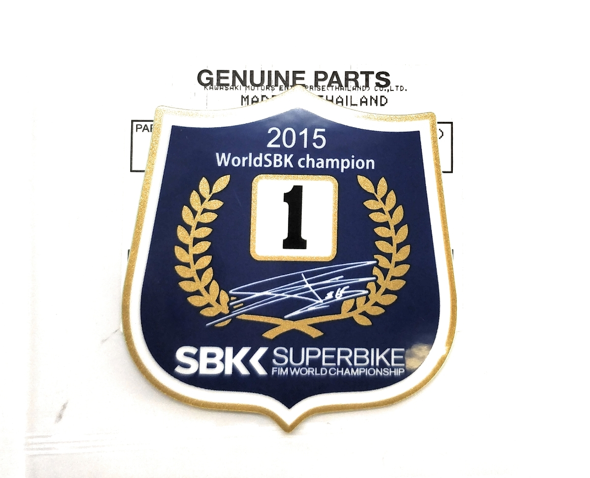 送料無料 タイkawasaki純正ステッカー SBK WorldSBK チャンピオンステッカー ksr z125 ninja250 z400 zx25r ZRX1200 DAEG拍卖