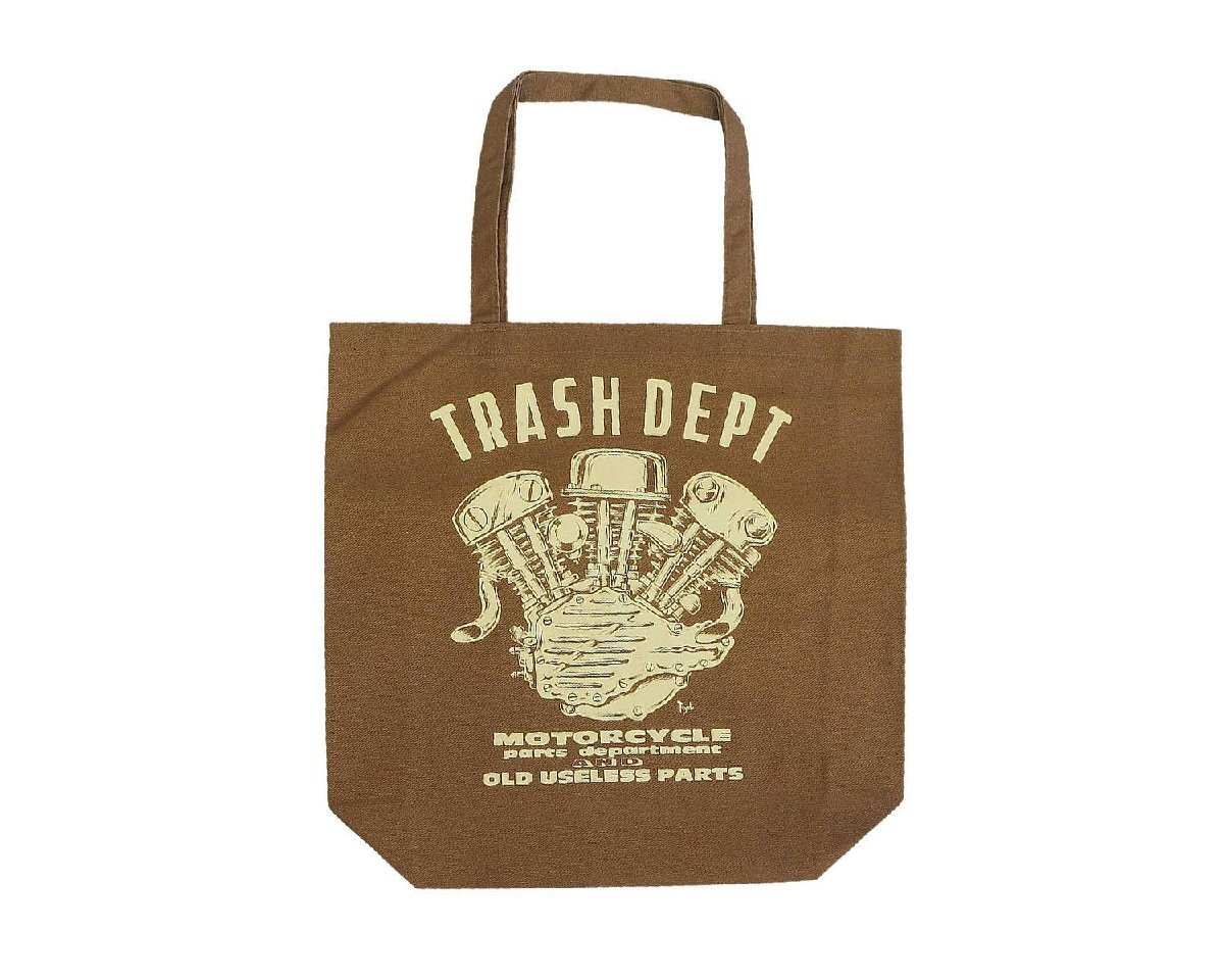 TRASH DEPT エンジンデザインエコトートバッグ ブラウン拍卖