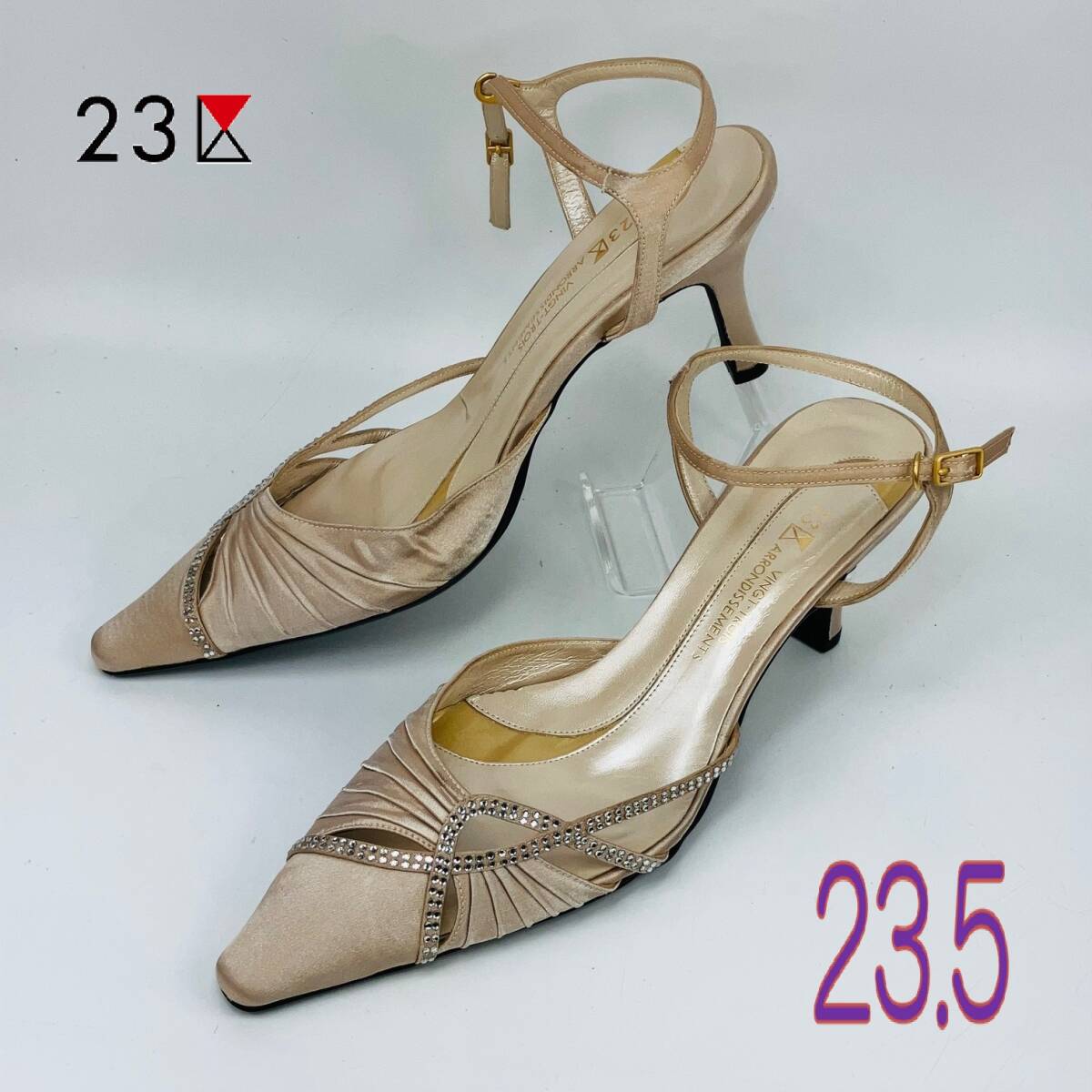 【Bランク】【美品】【洗濯除菌済】23区/パンプス/サンダル 23.5拍卖