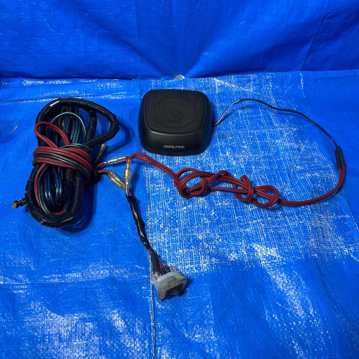 ◆アルパイン ALPINE《SBS-0715》7.0cmセンタースピーカー 置き型 配線完備 音出しOK◆拍卖