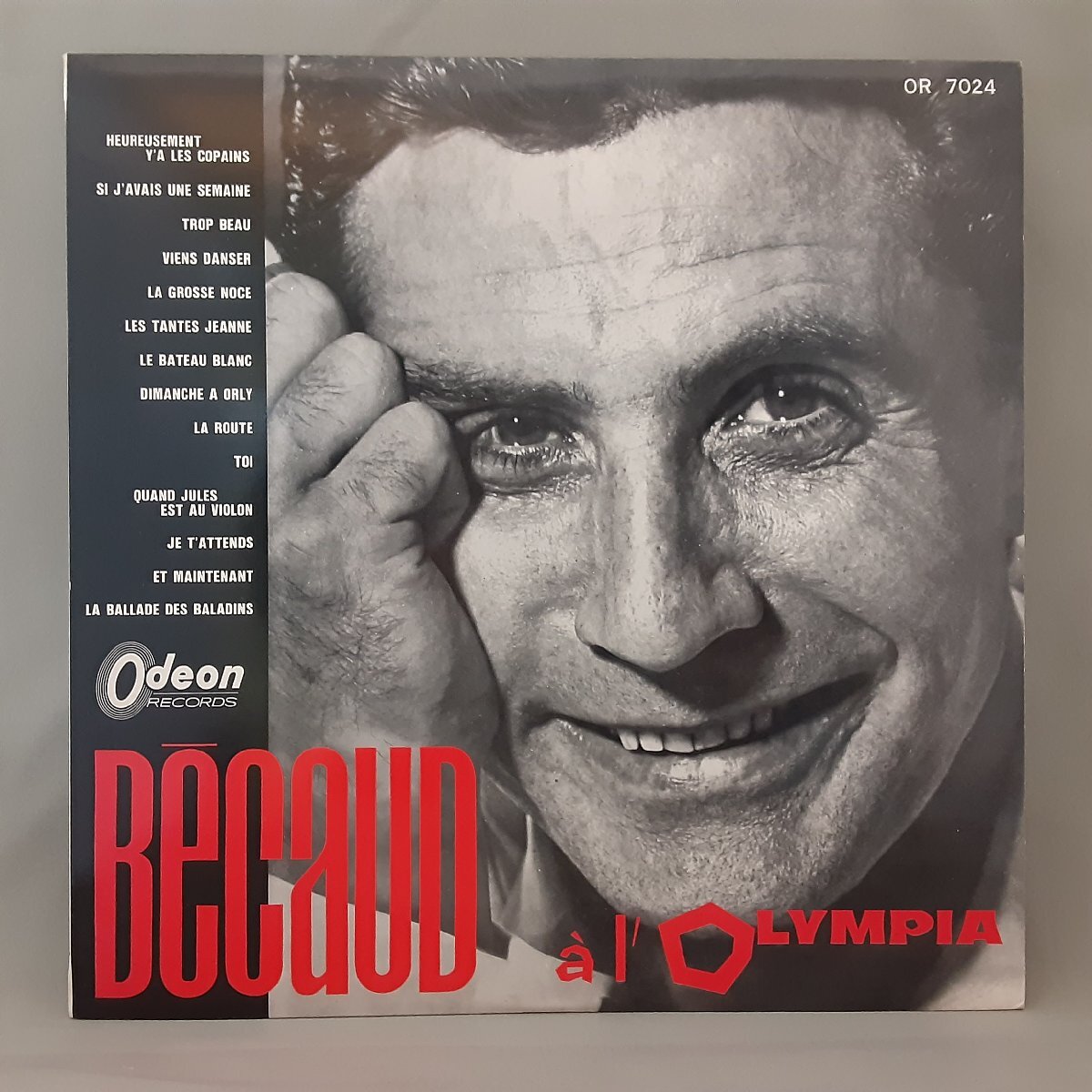 ★赤盤/ペラジャケ ◇ ジルベール・ベコー / オランピア劇場のベコー (LP) OR 7024 Becaud / Becaud A L'Olympia シャンソン/Chanson拍卖