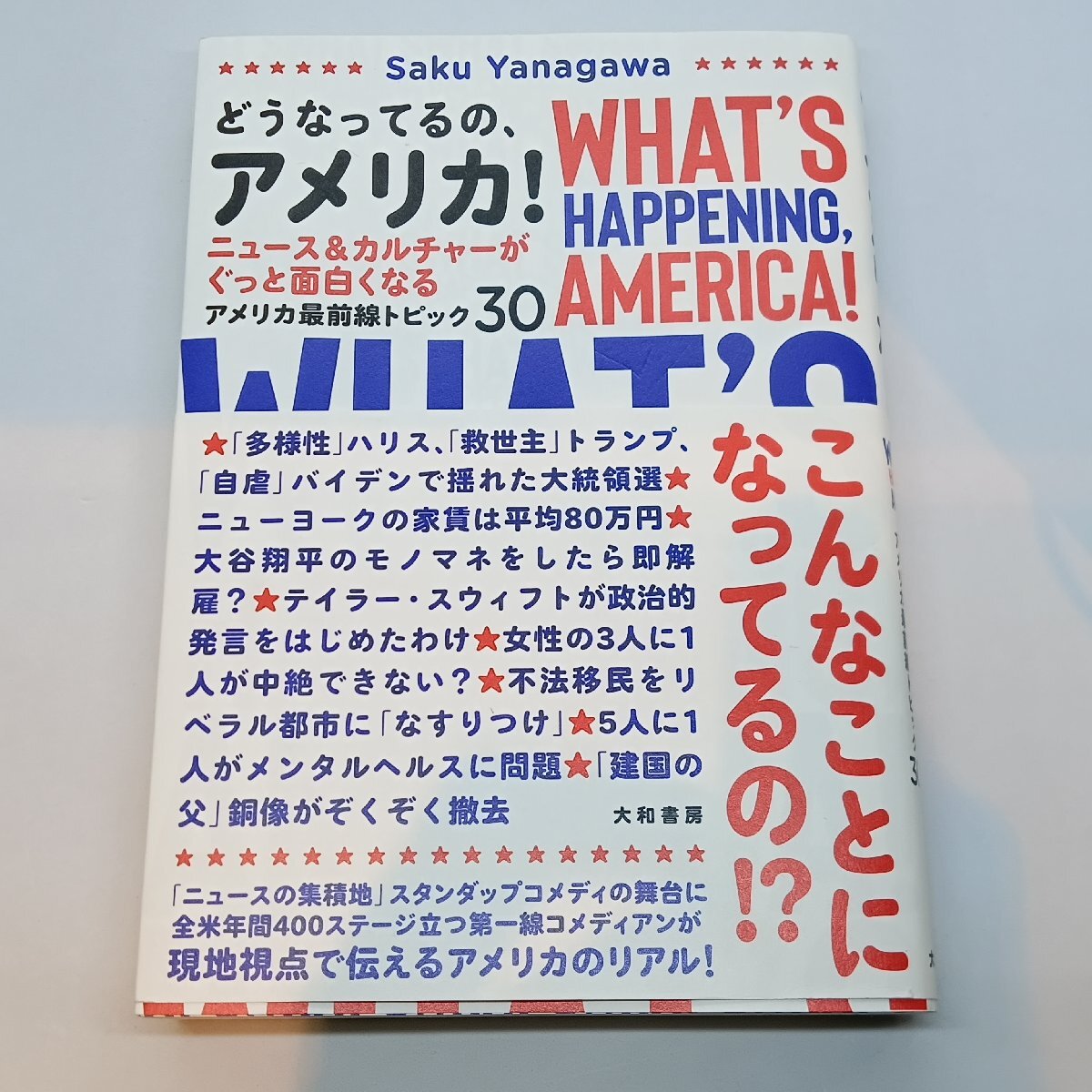 ★どうなってるの、アメリカ! WHAT'S HAPPENING, AMERICA! ニュース&カルチャーがぐっと面白くなるアメリカ最前線トピック30 柳川朔拍卖