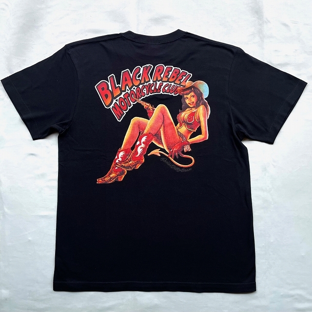 XLサイズ ロッキンジェリービーン EROSTIKA BLACK REBEL MOTORCYCLE Tシャツ 黒色 RockinJellyBean拍卖