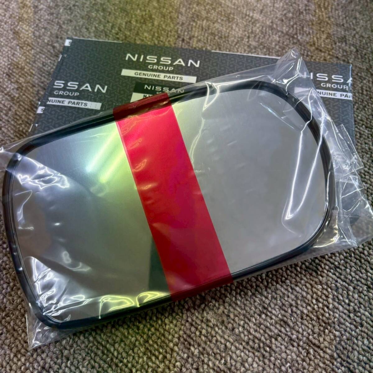 【新品】 日産純正 S13 シルビア RPS13 180SX ドアミラー サイドミラー ガラス 左 NISSAN Door mirror Side mirror Glass LH拍卖