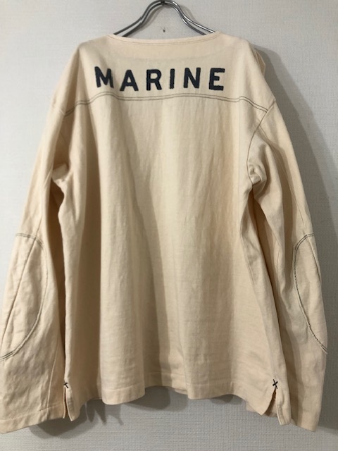 45R MARINE コットン プルオーバ エルボー ロンT シャツ トップス 45rpm マリン 日本製 5拍卖