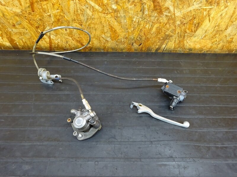 【250734】KDX125SR(DX125A-001)◇ フロントブレーキセット ブレーキキャリパー ブレーキマスター Φ11 社外ホース ※検索:200 220 250拍卖