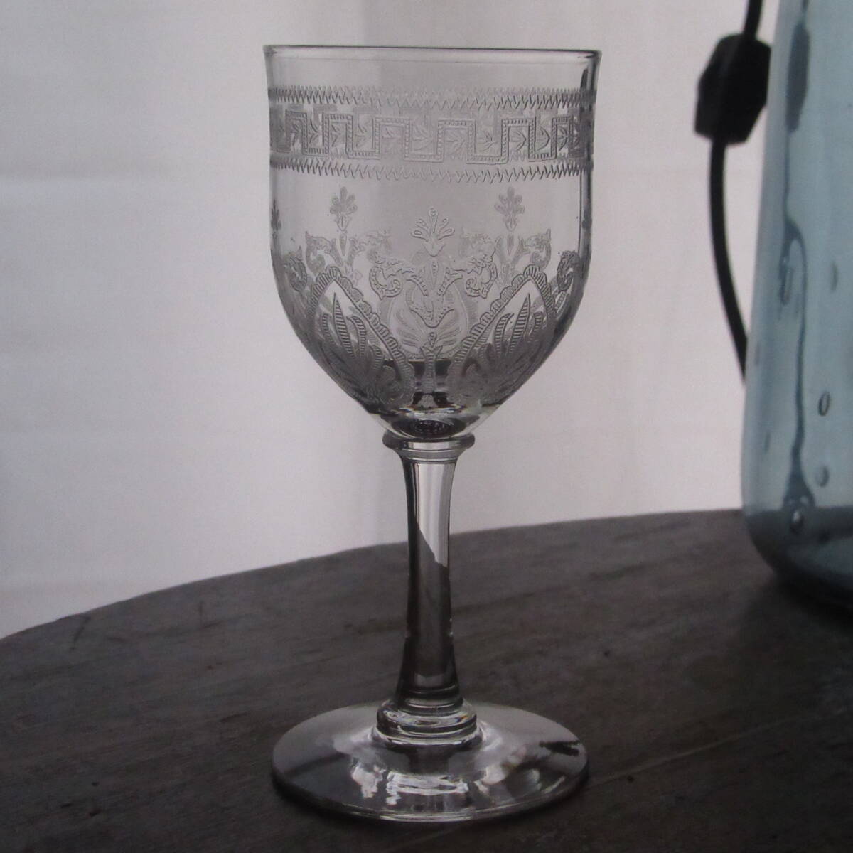 アンティークサンルイ1910年頃「PASTEUR」ワイングラス拍卖