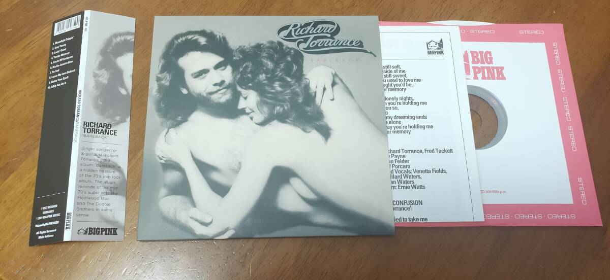 美品 ≪BIGPINK≫ RICHARD TORRANCE/BAREBACK 紙ジャケット Little Feat拍卖