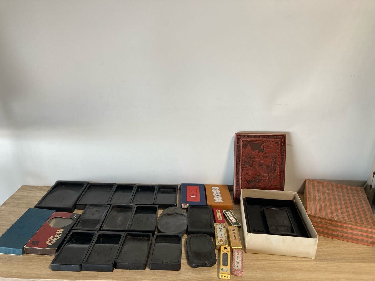 書道具 硯 書道 すずり 墨 古墨 おまとめ 大量 書拍卖