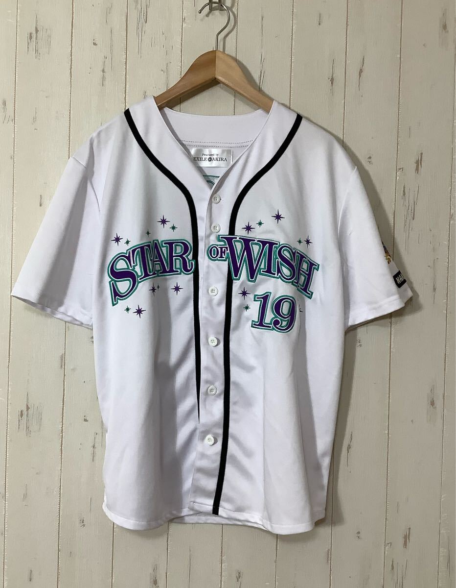 へ1674 EXILE AKIRA エグザイル アキラ ベースボールシャツ ホワイト STAR OF WISH 19拍卖