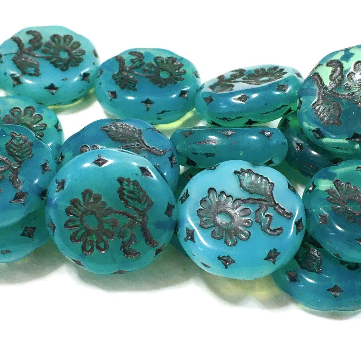 コインフラワー18㎜4個 チェコビーズ cmg拍卖