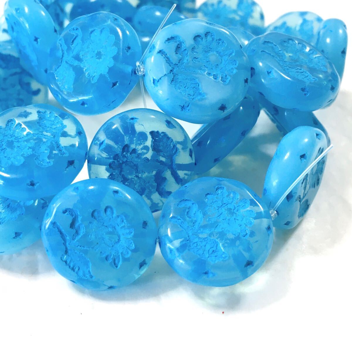 コインフラワー18㎜4個 チェコビーズ hlbb拍卖