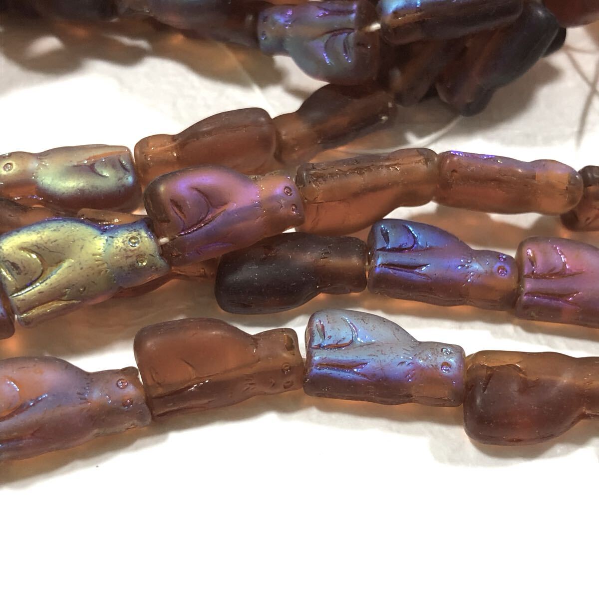 お座り猫4個 チェコビーズ mb拍卖