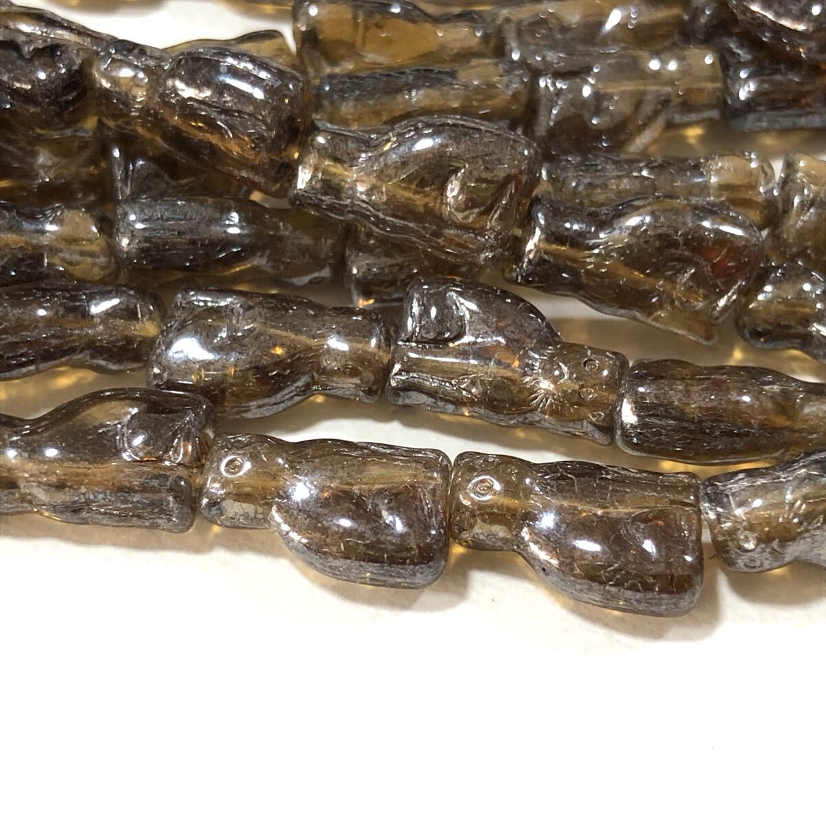 お座り猫4個 チェコビーズ ldb拍卖